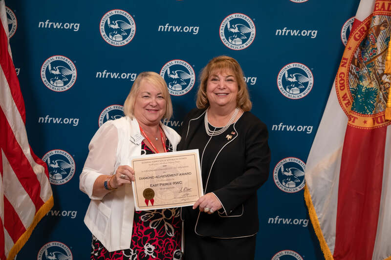 East Pierce RW President Colleen Wise and NFRW President Ann Schockett.