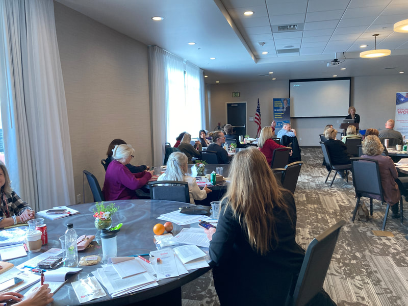 "Campaign School" was presented by Liz Pike. Liz is the President of Clark County RW.  