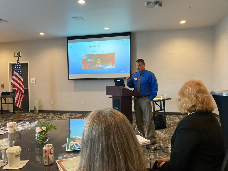 Darren Higashiyama, a Kittitas County Sheriff's Deputy presented "Are You Ready?" at the Spring Board Mee