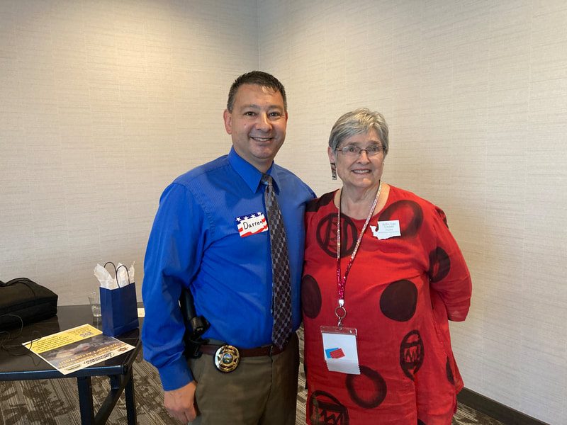 Darren Higashiyama and WFRW President Billie Jean Liedahl.
