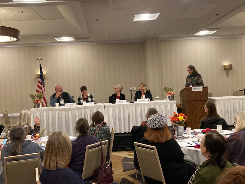 Farm Panel participants, Washington State Senator Ron Muzzall, Shelly Muzzall, Representative Mary Dye and Pam Lewison w