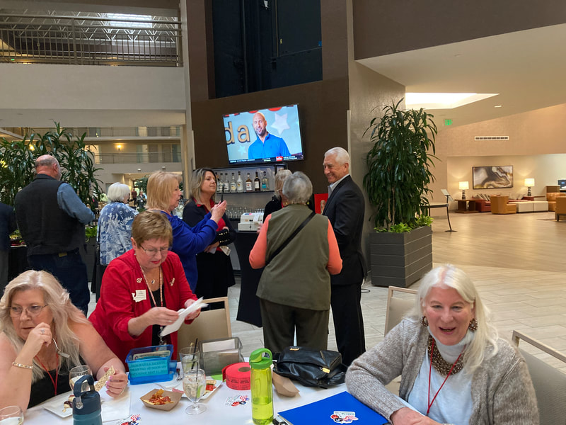 Candidate for Governor, Dave Reichert, attended the Winners' Circle reception on Friday night.