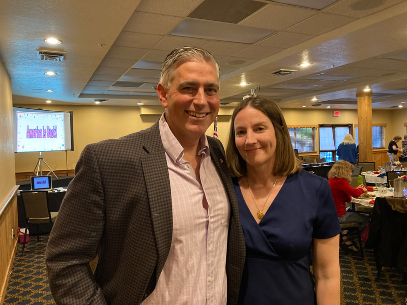 Congressman Michael Baumgartner from Washington's 5th District stopped by with his wife.  