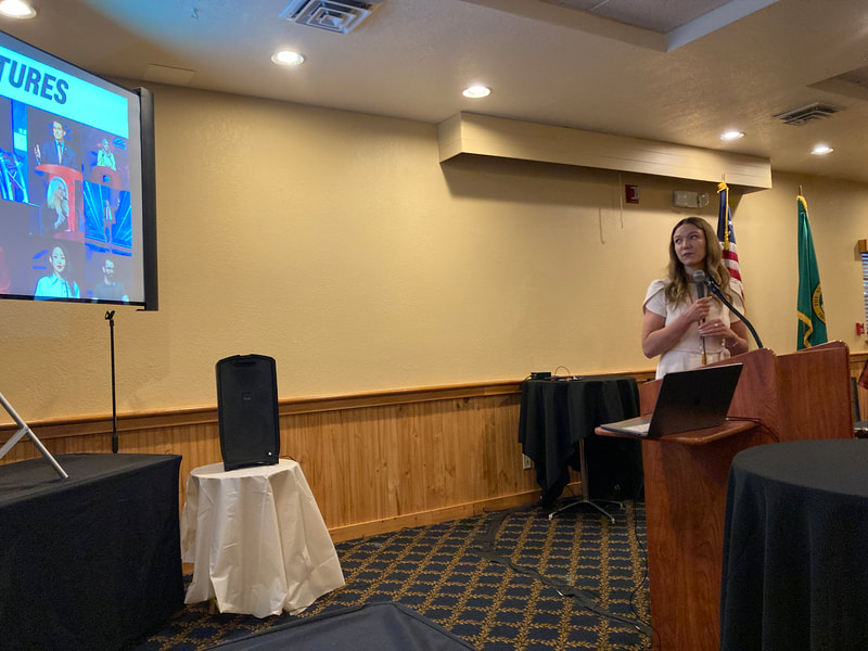Madison Habersetzer, from YAF (Youth for Freedom) was our keynote speaker.  She is the Conference Director at the Reagan